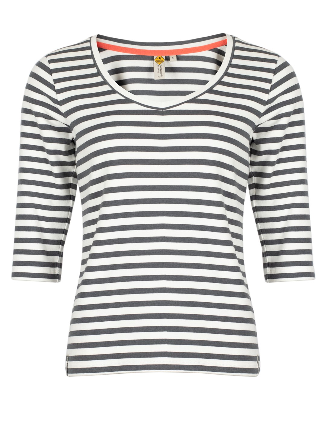 Roadsign T-shirt damski z rękawem 3/4 w paski