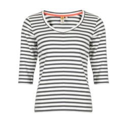 Roadsign T-shirt damski z rękawem 3/4 w paski