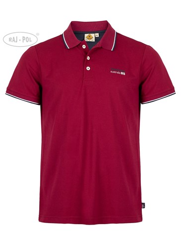 Roadsign Męska koszulka polo w kolorze bordowym