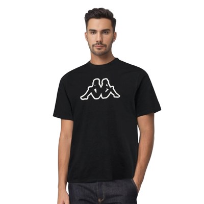 T-shirt męski Big Logo Kappa 709389 Czarny L