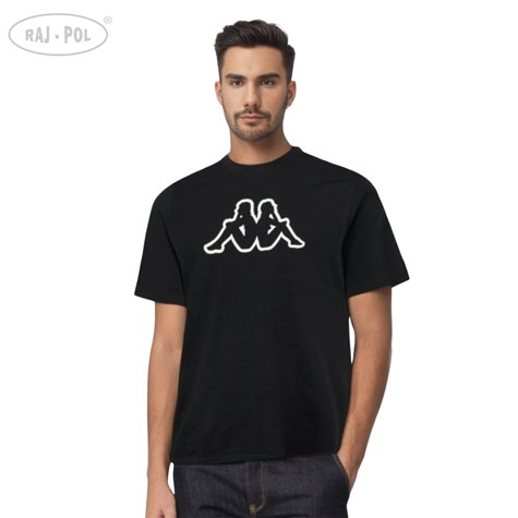 T-shirt męski Big Logo Kappa 709389 Czarny L