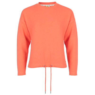 Roadsign Damski long sleeve strukturalny koral