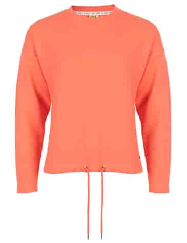 Roadsign Damski long sleeve strukturalny koral