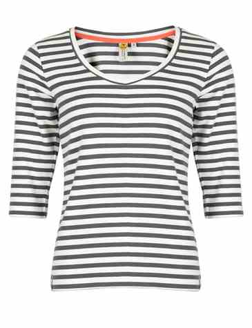 Roadsign T-shirt damski z rękawem 3/4 w paski