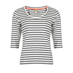 Roadsign T-shirt damski z rękawem 3/4 w paski