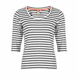 Roadsign T-shirt damski z rękawem 3/4 w paski