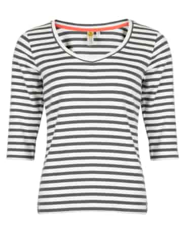 Roadsign T-shirt damski z rękawem 3/4 w paski