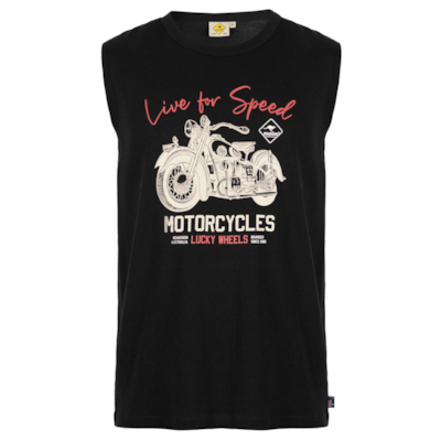 Roadsign Męski Tank Top Motorcycles czarny