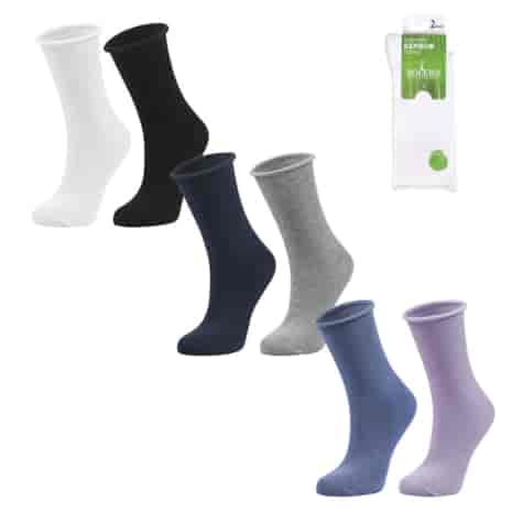 SKARPETY DAMSKIE ROLL TOP BAMBOO (200N) 2 PACK  39