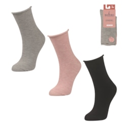 SKARPETY BAWEŁNIANE ROLL TOP 3 PAK 36-38 BW323