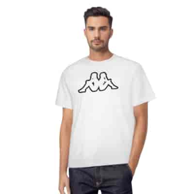 T-shirt męski Big Logo Kappa 709389 Biały L