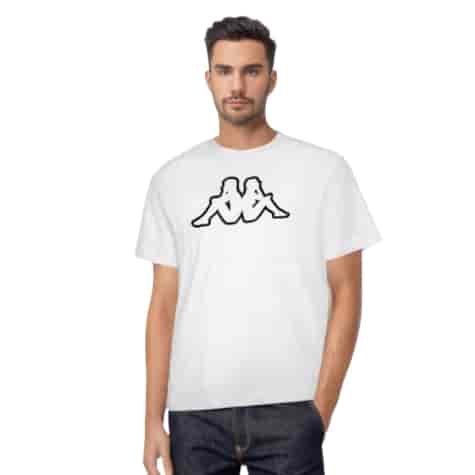 T-shirt męski Big Logo Kappa 709389 Biały L