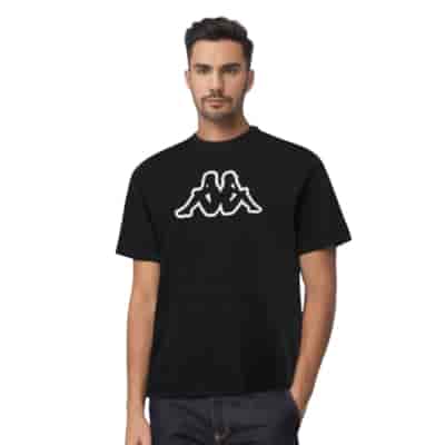 T-shirt męski Big Logo Kappa 709389 Czarny L