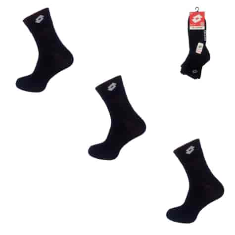 Skarpety męskie Lotto czarne PLAYER_NE 43/46 3-PAK