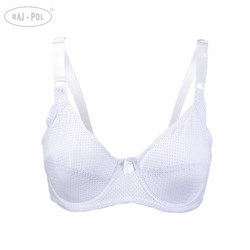 Biustonosz z siateczki biały miseczka  C 