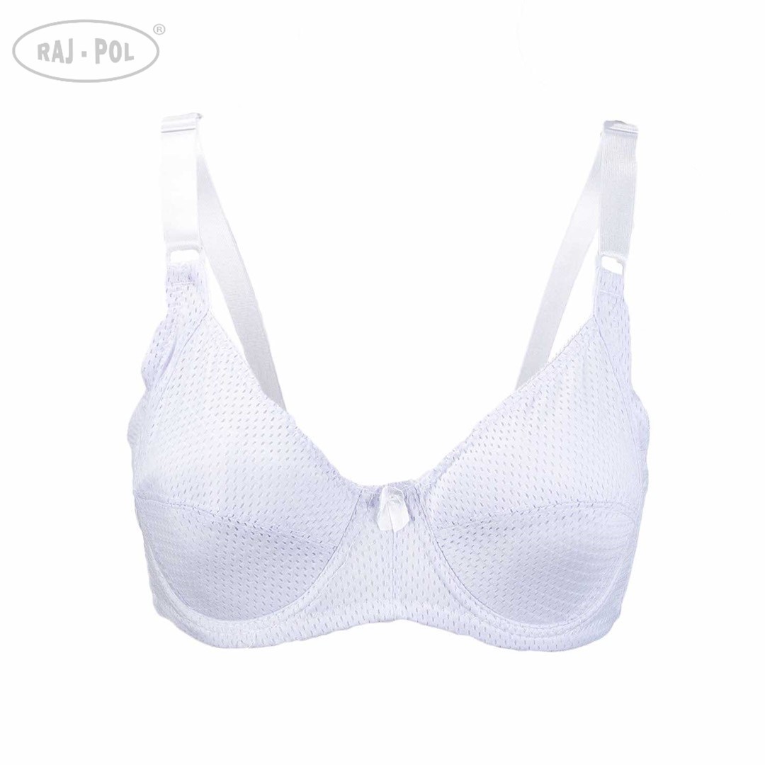 Biustonosz z siateczki biały miseczka  C 