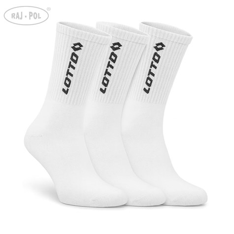 Skarpety LOTTO ROGER BIAŁE rozmiar 43/46 3-PAK