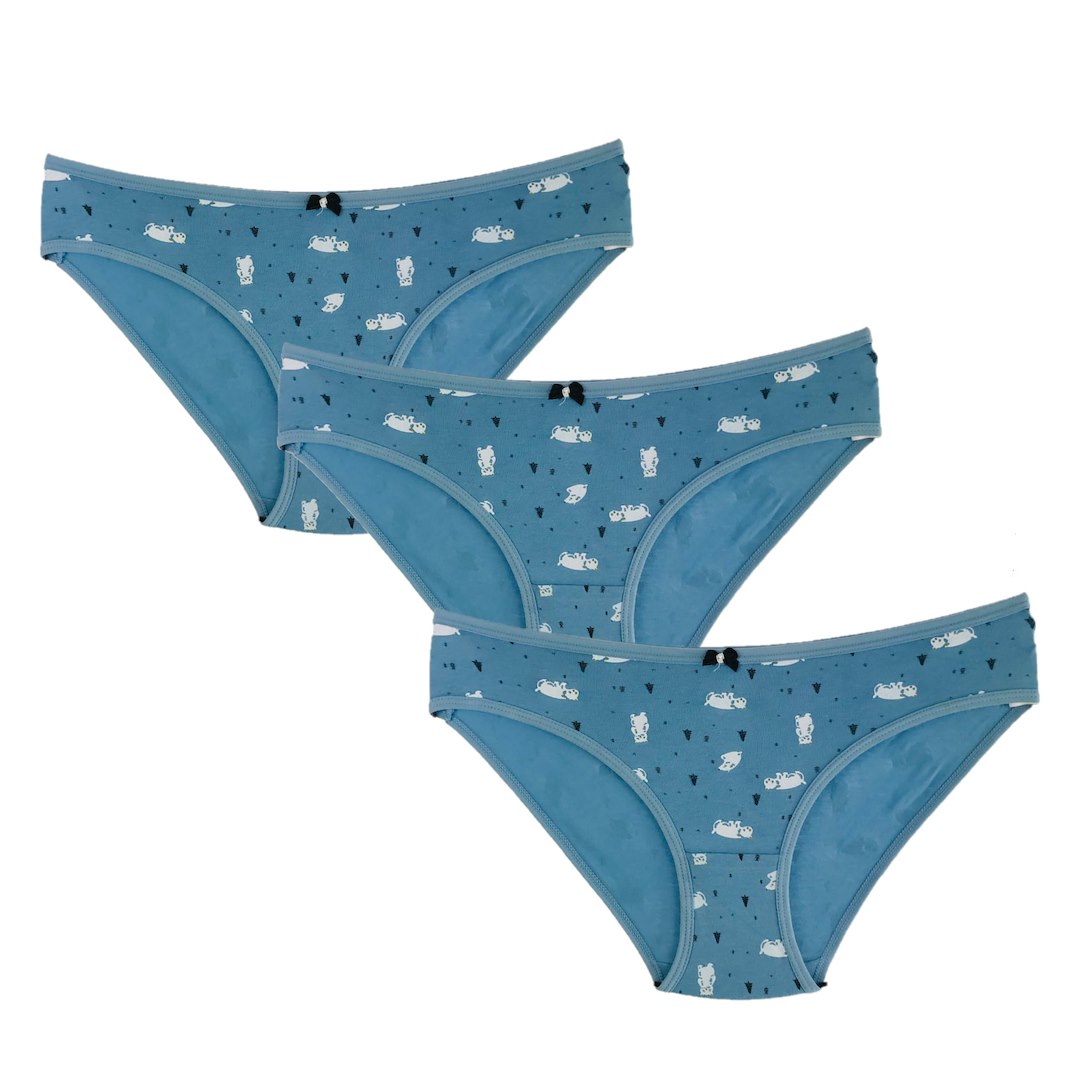 Bawełniane figi damskie Pesail miś