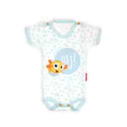 Body niemowlęce z krótkim rękawem RYBKA 86