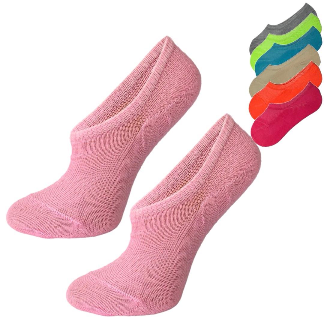 Stopki krótkie dziewczęce neonowe 3-PAK