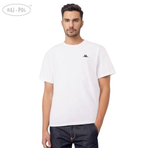 T-shirt męski Small Logo Kappa 711169 Biały XL