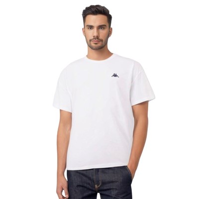 T-shirt męski Small Logo Kappa 711169 Biały XXL