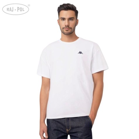T-shirt męski Small Logo Kappa 711169 Biały M