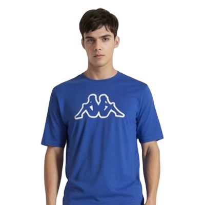 T-shirt męski Big Logo Kappa 709389 Błękitny L