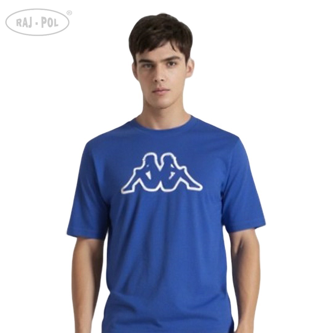 T-shirt męski Big Logo Kappa 709389 Błękitny XXL