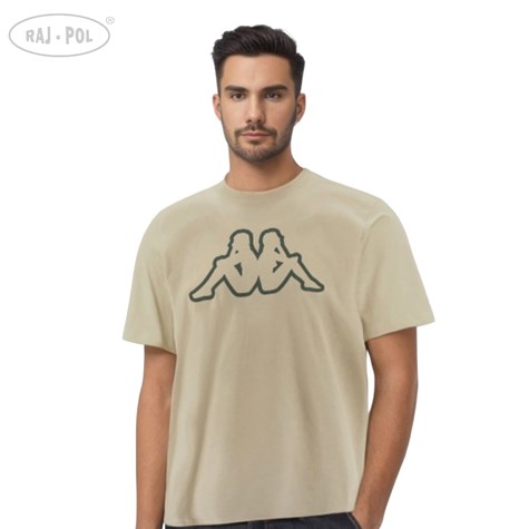 T-shirt męski Big Logo Kappa 709389 Beż XL
