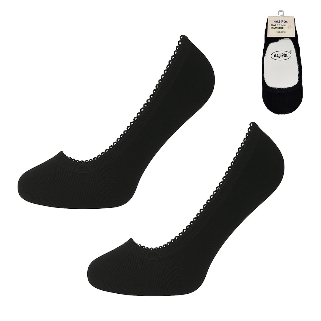 Baleriny damskie czarne Raj-Pol 35-38 PREMIUM