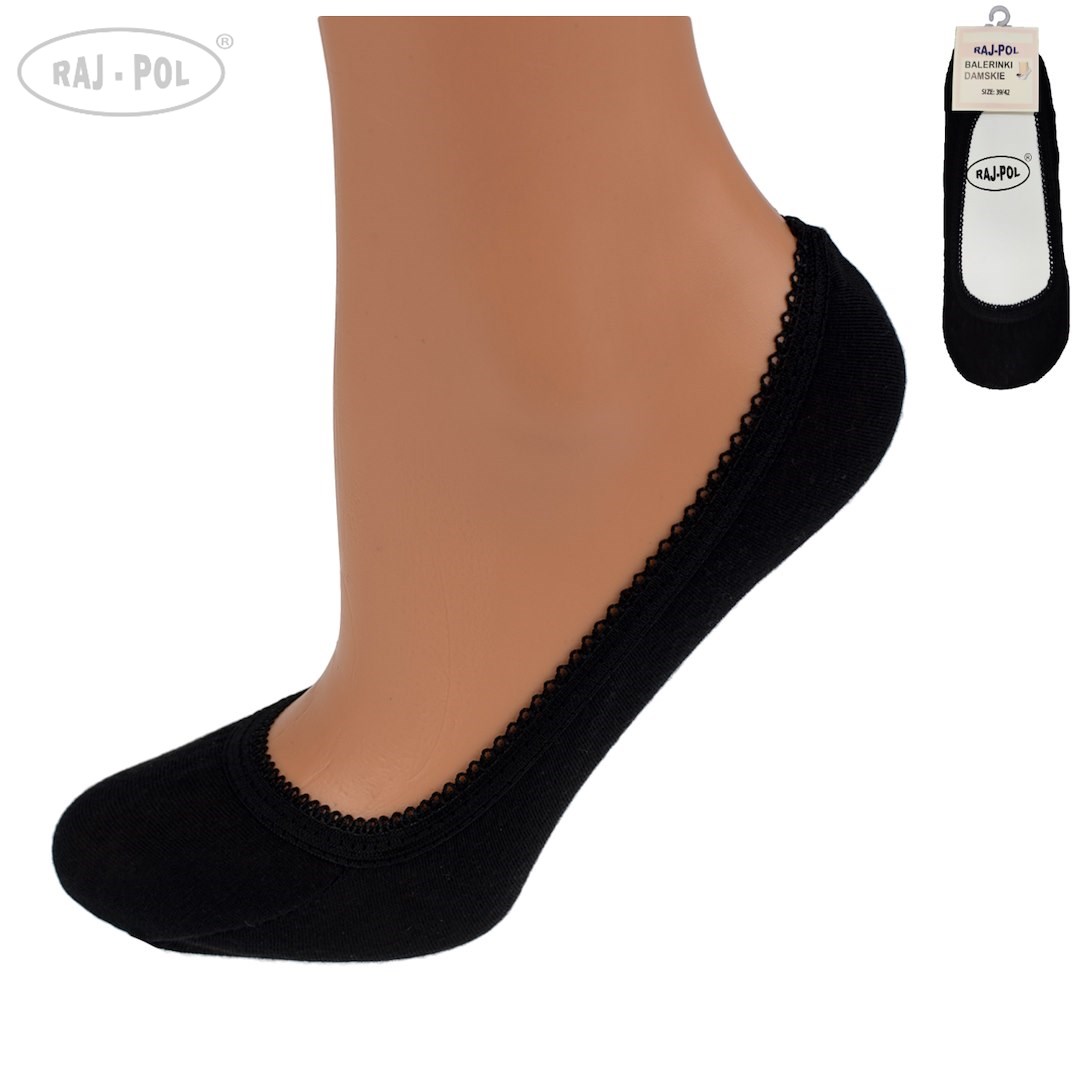 Baleriny damskie czarne Raj-Pol 39-42 PREMIUM