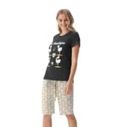 Piżama damska 2-częściowa bawełniana mix wzorów