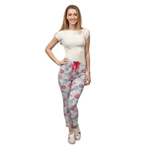 Spodnie piżamowe bawełniane ocieplane