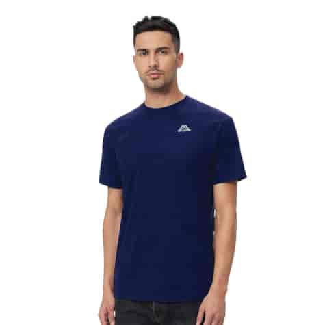 T-shirt męski Small Logo Kappa 711169 Granat L