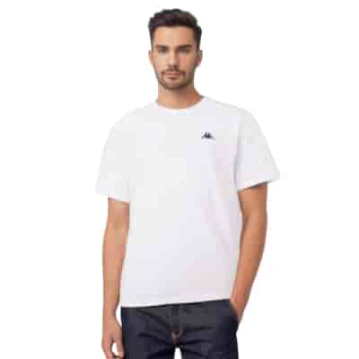 T-shirt męski Small Logo Kappa 711169 Biały M