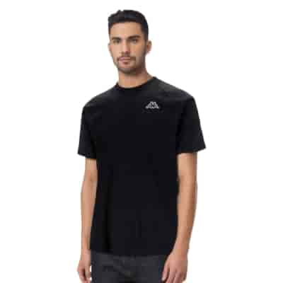 T-shirt męski Small Logo Kappa 711169 Czarny XL