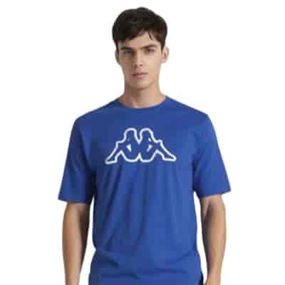 T-shirt męski Big Logo Kappa 709389 Błękitny M