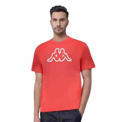 T-shirt męski Big Logo Kappa 709389 Czerwony M