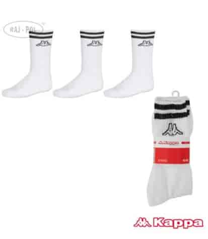 Kappa - Skarpetki Tennis Czarne Paski 39-42