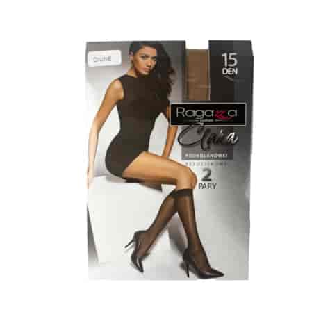 Podkolanówki rajstopowe bezuciskowe 15 den 2-pak