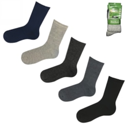 Skarpety garniturowe bambusowe D&A gładkie