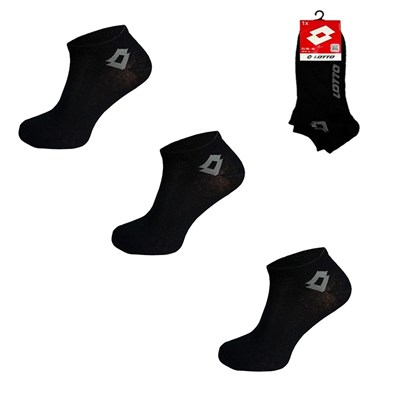 Stopki Lotto czarne VIKTOR black 35/38 3-PAK