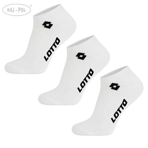 Stopki Lotto białe VIKTOR white 35/38 3-PAK