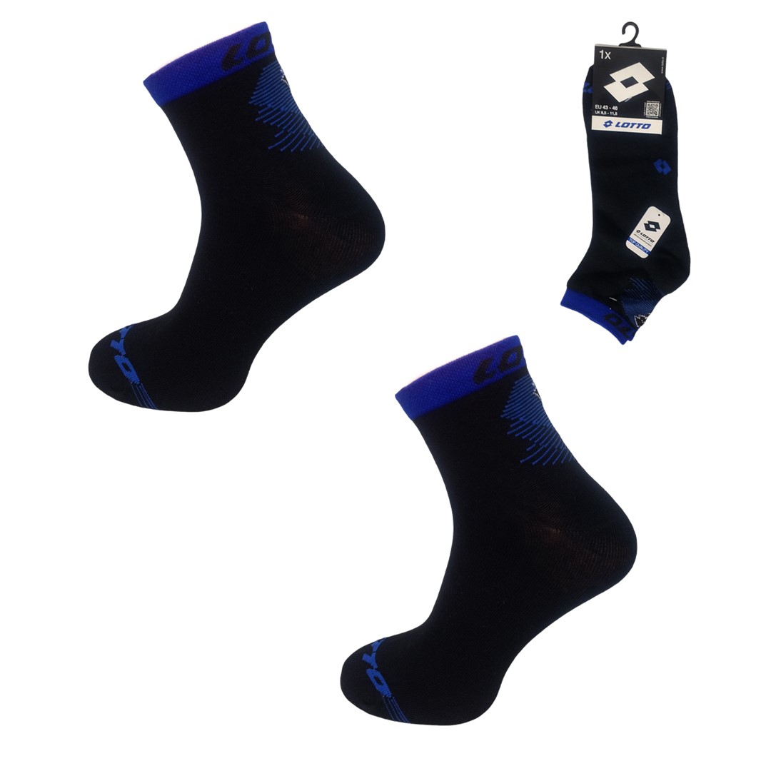 Skarpeta męska LOTTO BOB-8ASS BLACK 1 39-42 1PAK