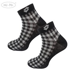 Skarpety Lotto QUAD_12 CZARNY-BIAŁY 35-38