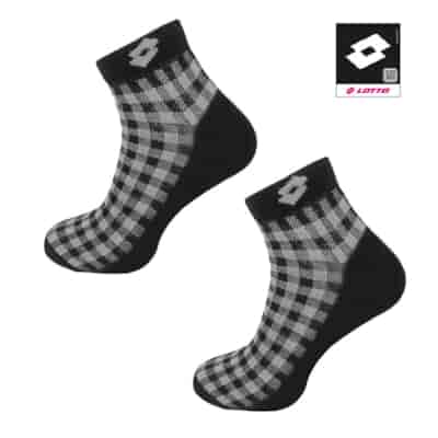 Skarpety Lotto QUAD_12 CZARNY-BIAŁY 35-38