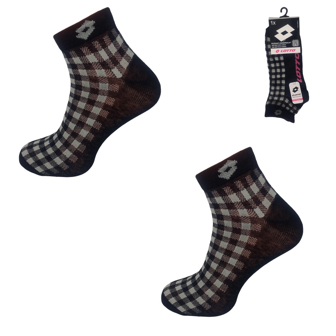 Skarpeta Lotto QUAD_12ASSRT ONESIZE BLACK 3 1-PAK