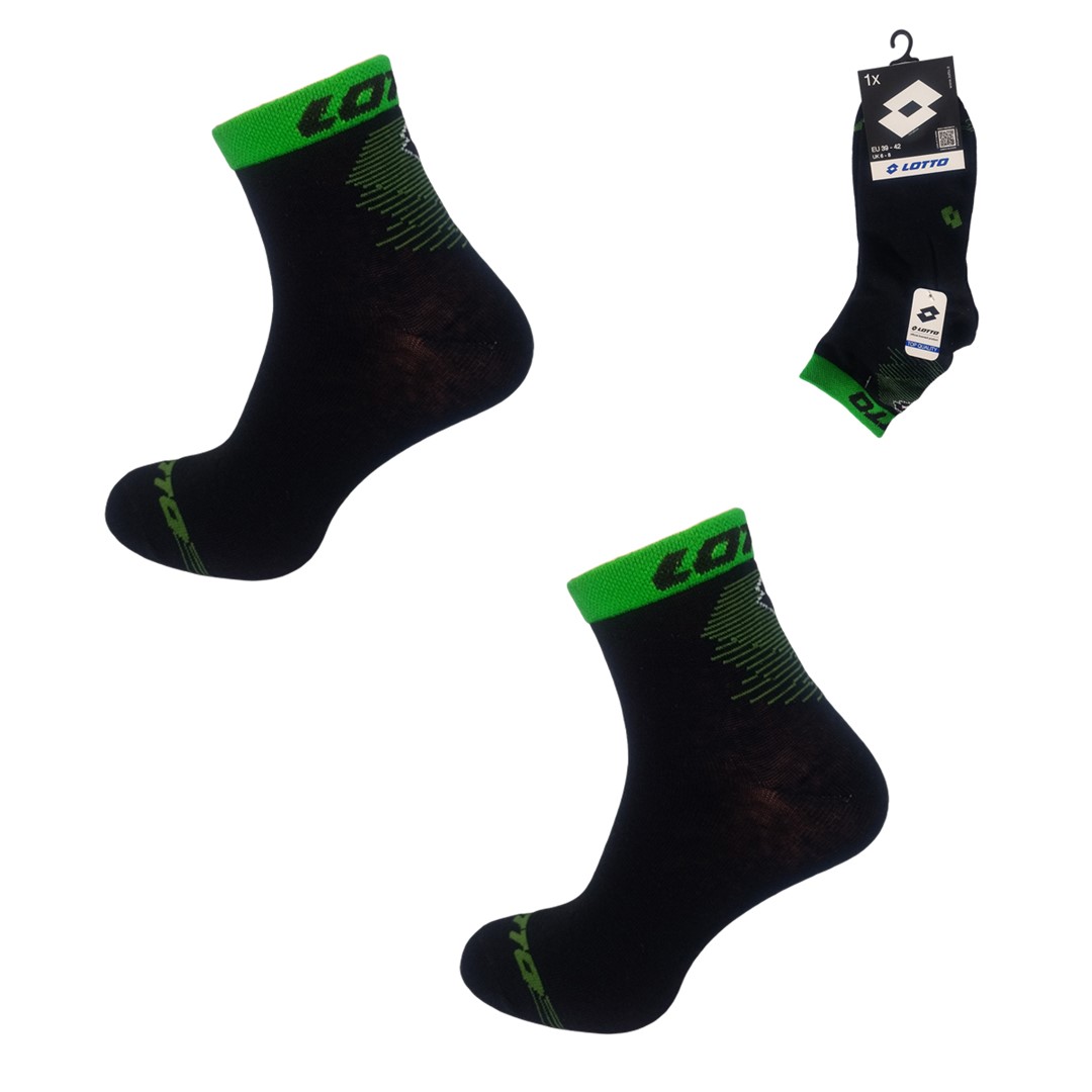 Skarpeta męska LOTTO BOB-8ASS BLACK 2 39-42 1PAK