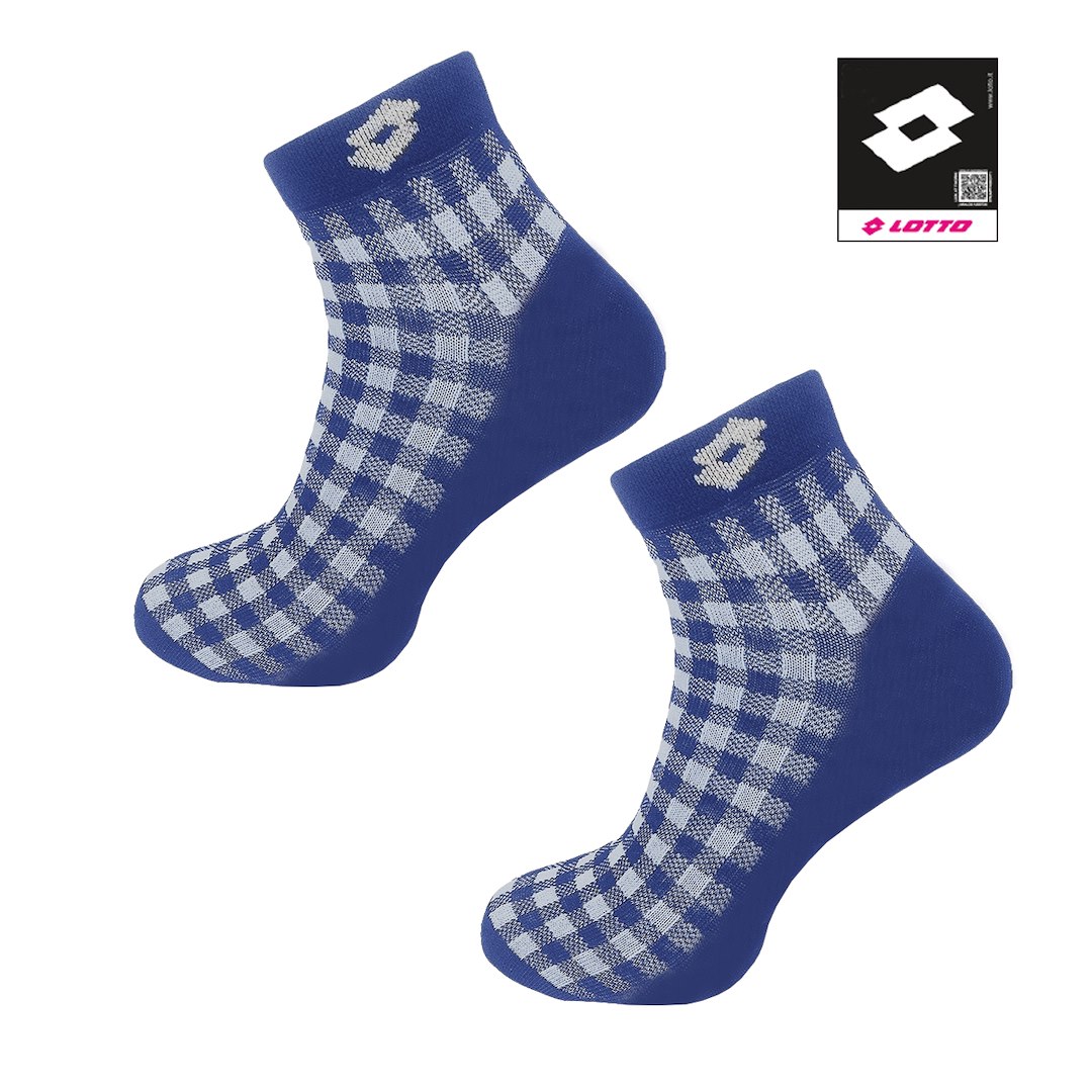 Skarpety Lotto QUAD_12 NIEBIESKI-BIAŁY 35-38